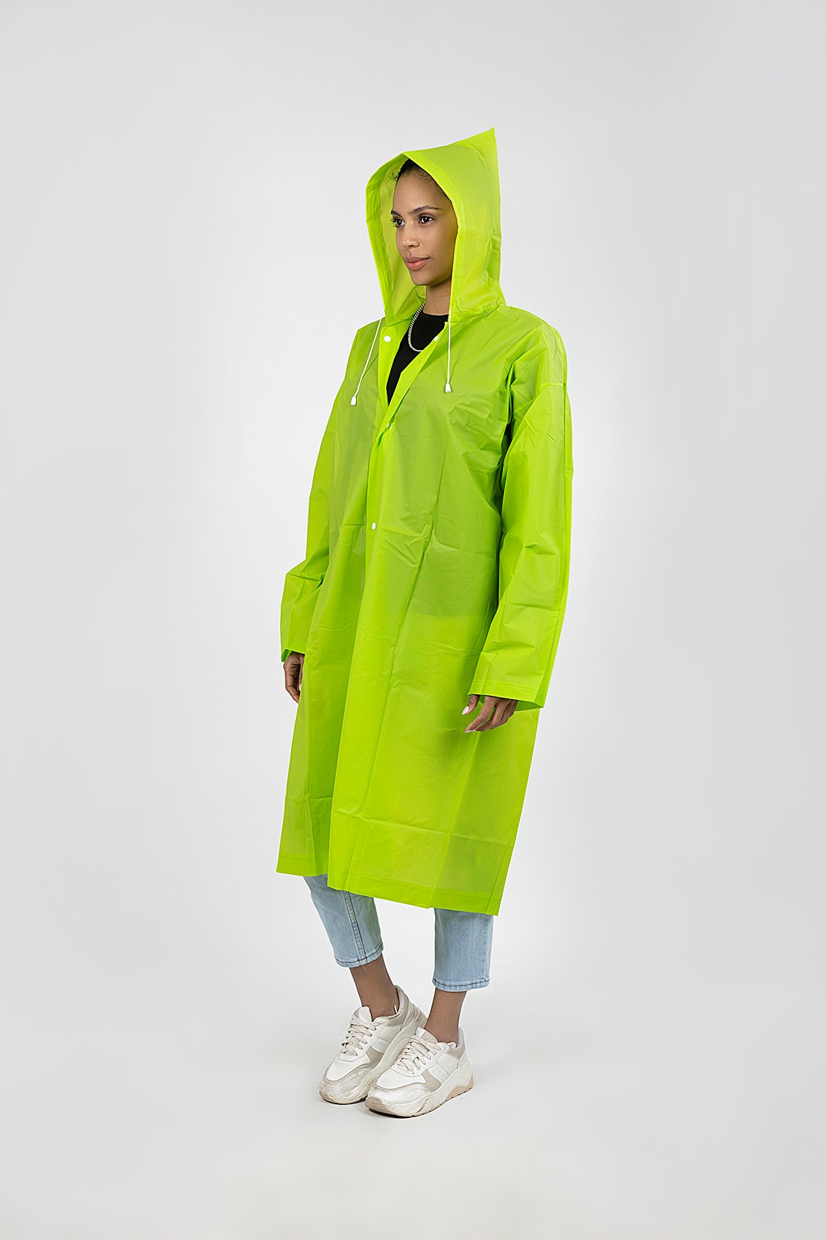 POLO55  Kapüşonlu Çıtçıtlı Yağmurluk ve Rüzgarlık
