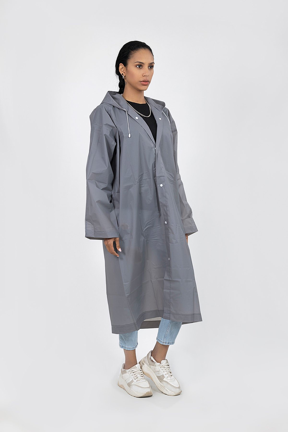POLO55  Kapüşonlu Çıtçıtlı Yağmurluk ve Rüzgarlık