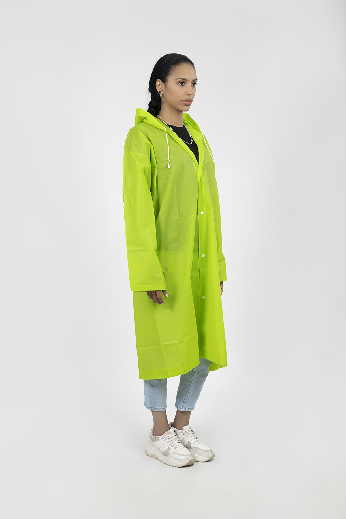 POLO55  Kapüşonlu Çıtçıtlı Yağmurluk ve Rüzgarlık