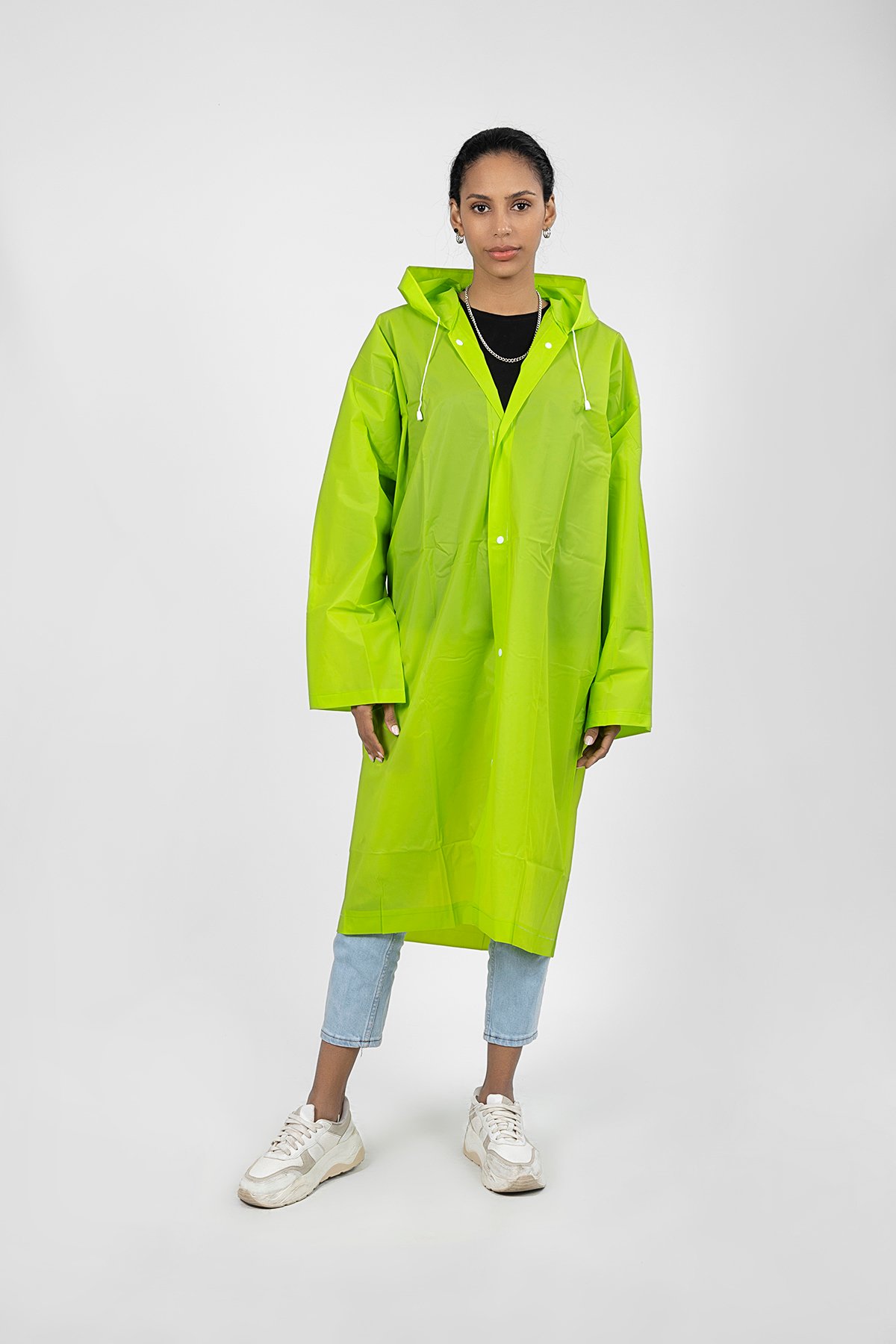 POLO55  Kapüşonlu Çıtçıtlı Yağmurluk ve Rüzgarlık