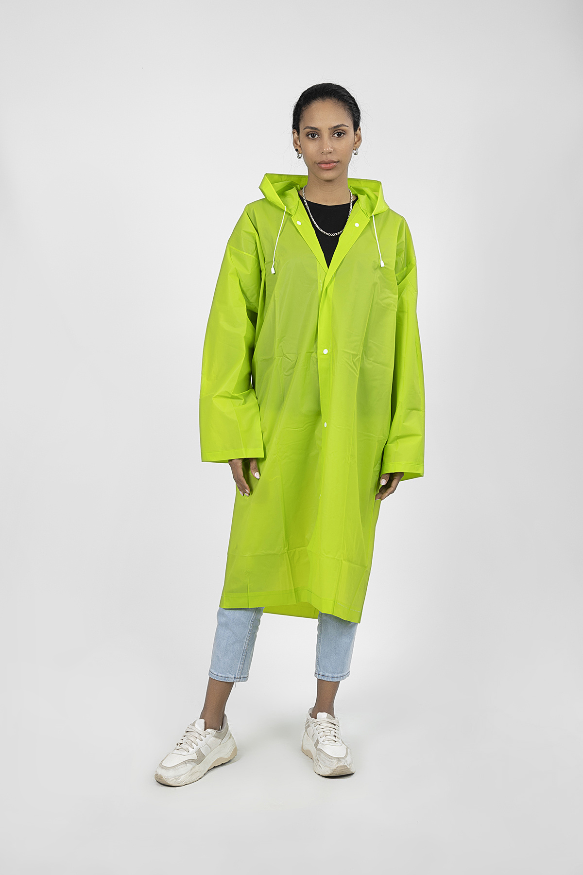 POLO55  Kapüşonlu Çıtçıtlı Yağmurluk ve Rüzgarlık
