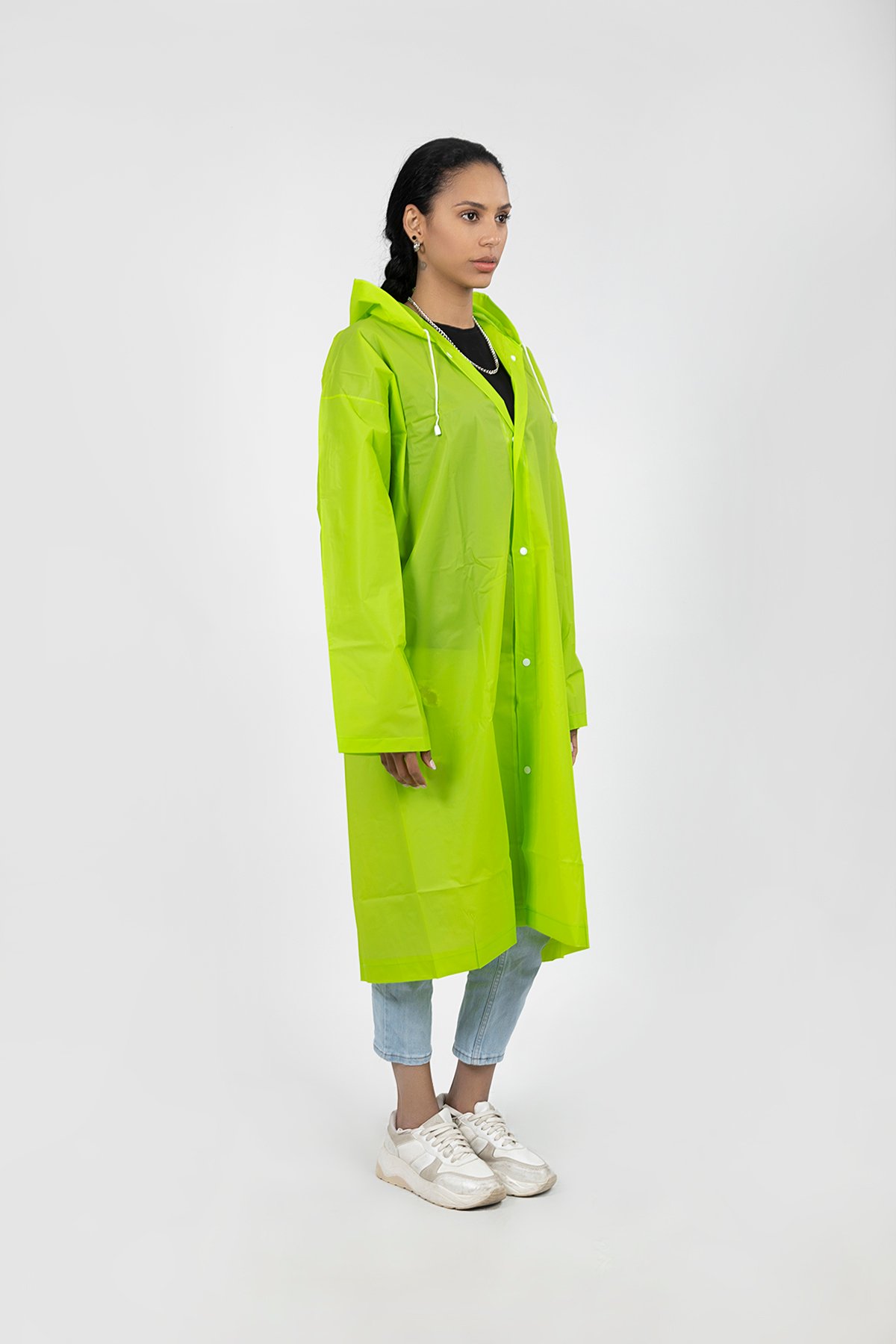 POLO55  Kapüşonlu Çıtçıtlı Yağmurluk ve Rüzgarlık