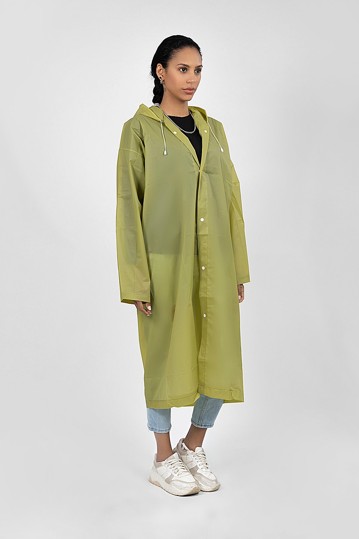 POLO55  Kapüşonlu Çıtçıtlı Yağmurluk ve Rüzgarlık