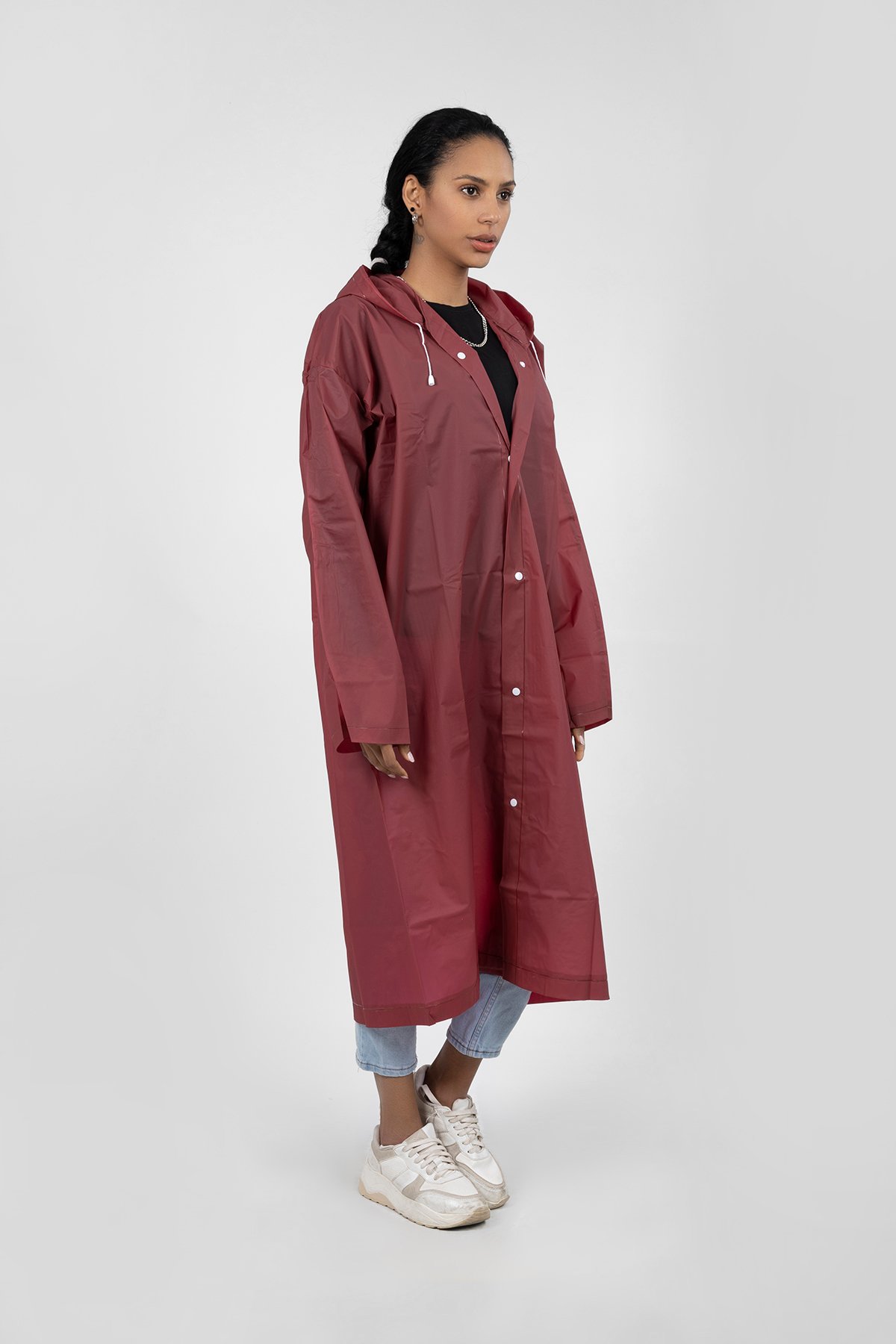 POLO55  Kapüşonlu Çıtçıtlı Yağmurluk ve Rüzgarlık