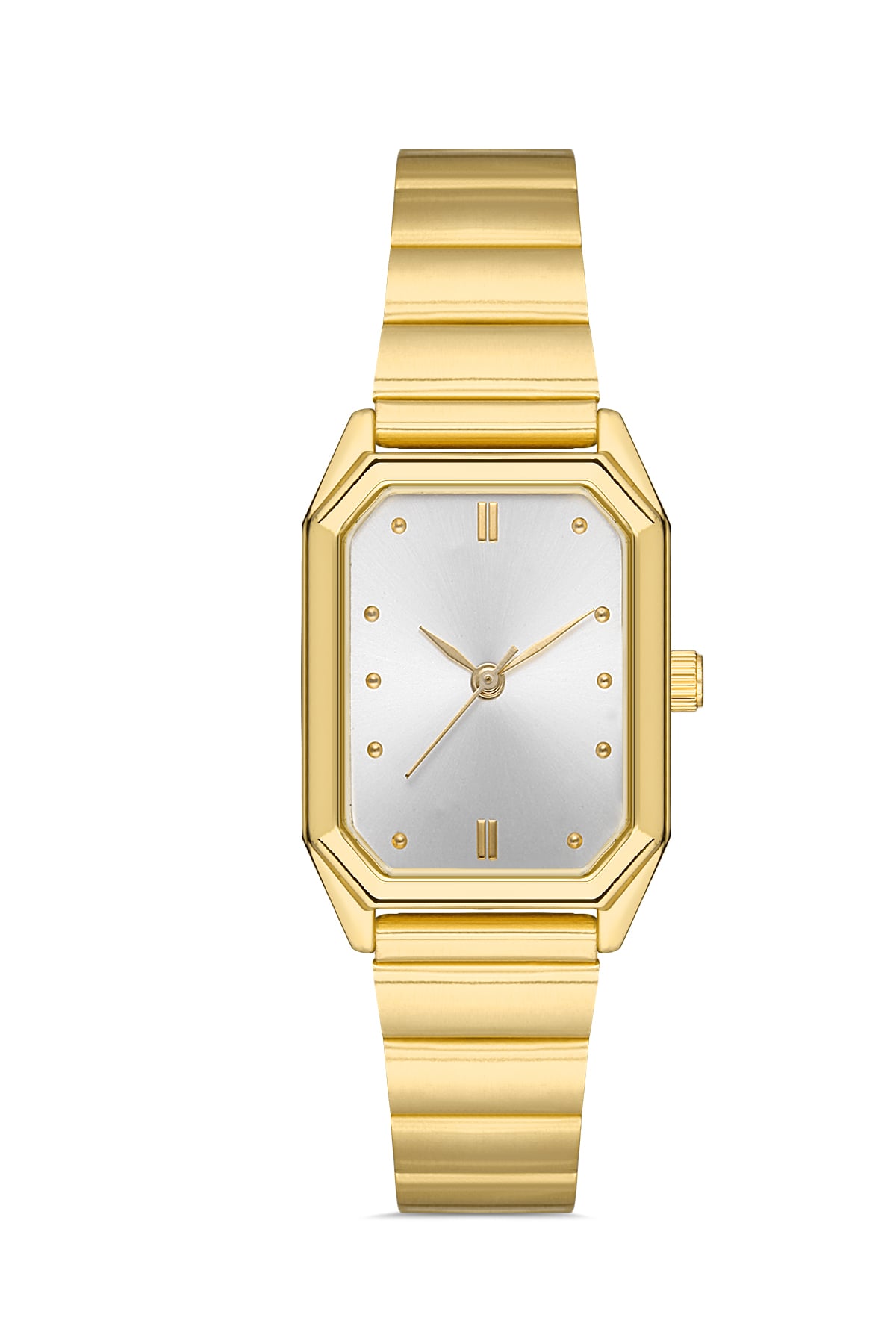 POLO55 Minimal Dikdörtgen Ayarlanabilir Kordon Gold Renk Kadın Kol Saati