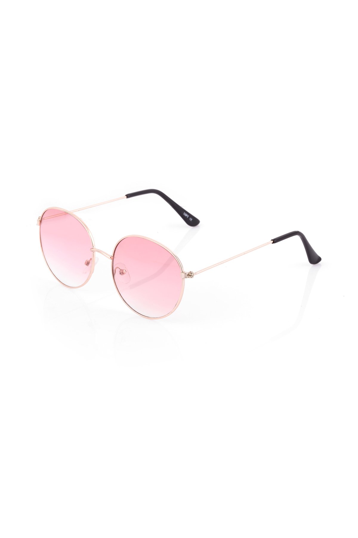 POLO55 Pembe Yuvarlak Camlı Kadın Güneş Gözlüğü