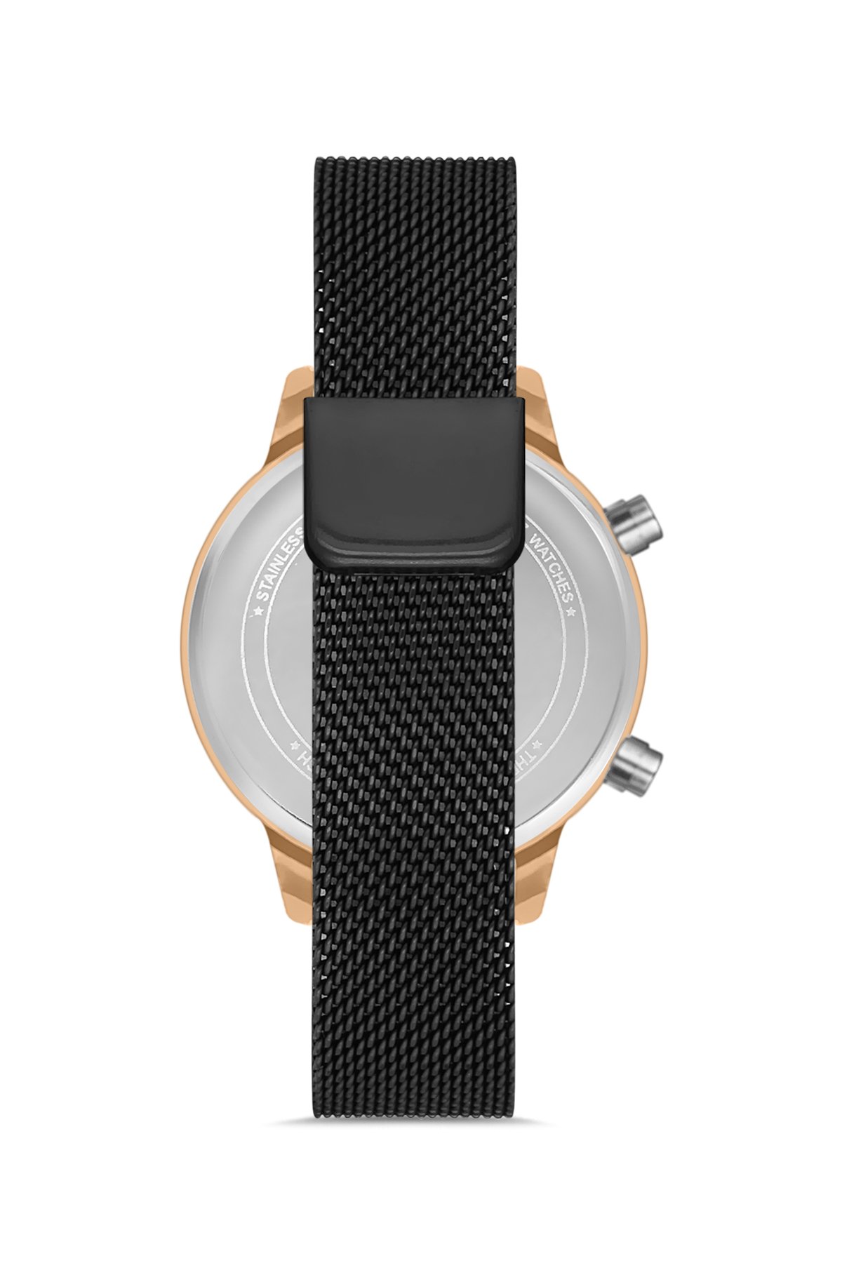 POLO55 Rose-Gold Dijital Hasır Kordon Erkek Kol Saati