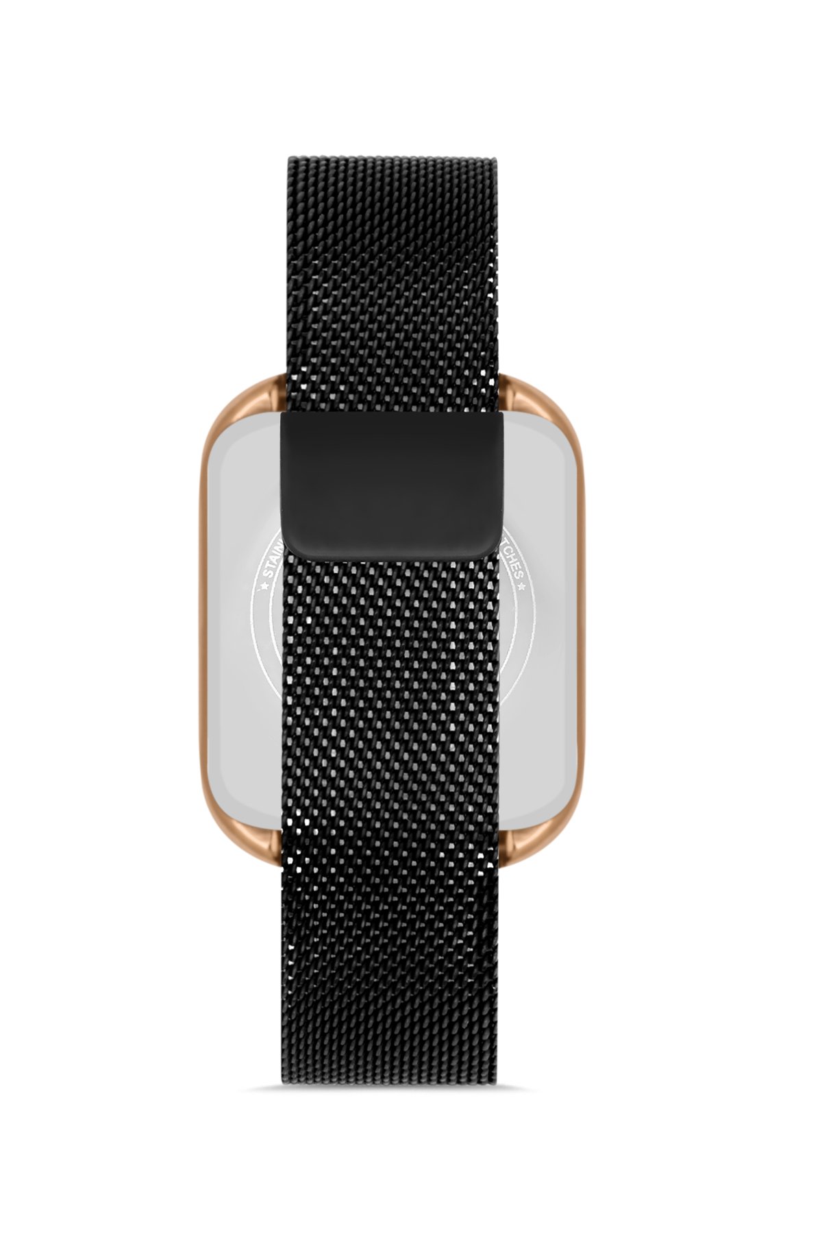 POLO55 Rose-Gold Kare Dokunmatik Hasır Kordon Kadın Kol Saati