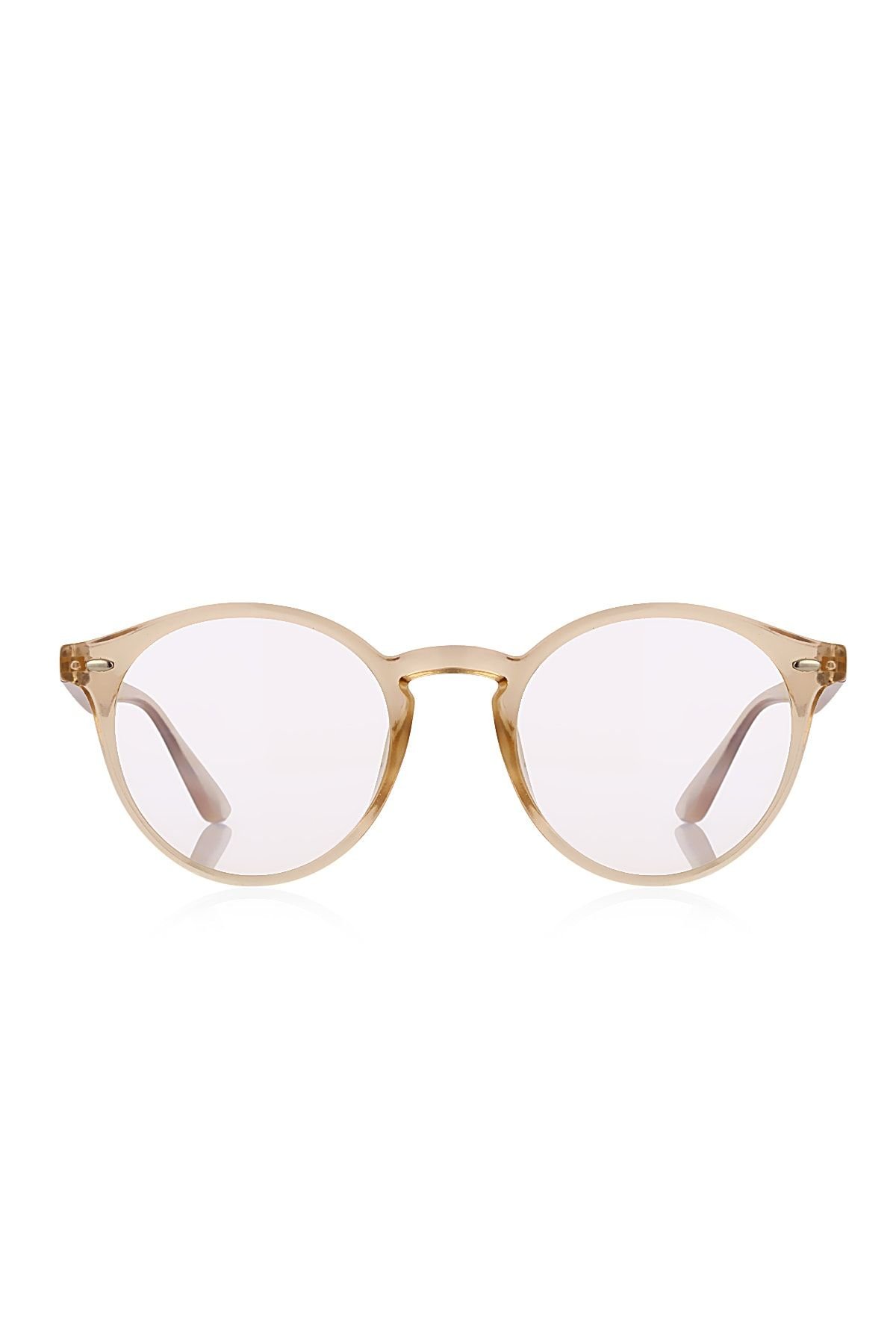 POLO55 Yuvarlak Anahtar Model Erkek B-Block Mavi Işık Korumalı Gözlük