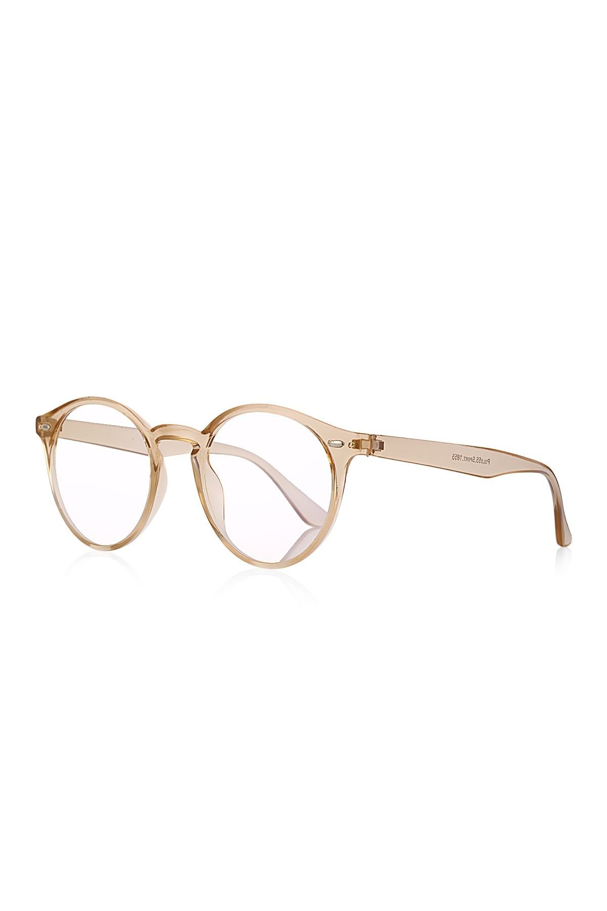 POLO55 Yuvarlak Anahtar Model Erkek B-Block Mavi Işık Korumalı Gözlük