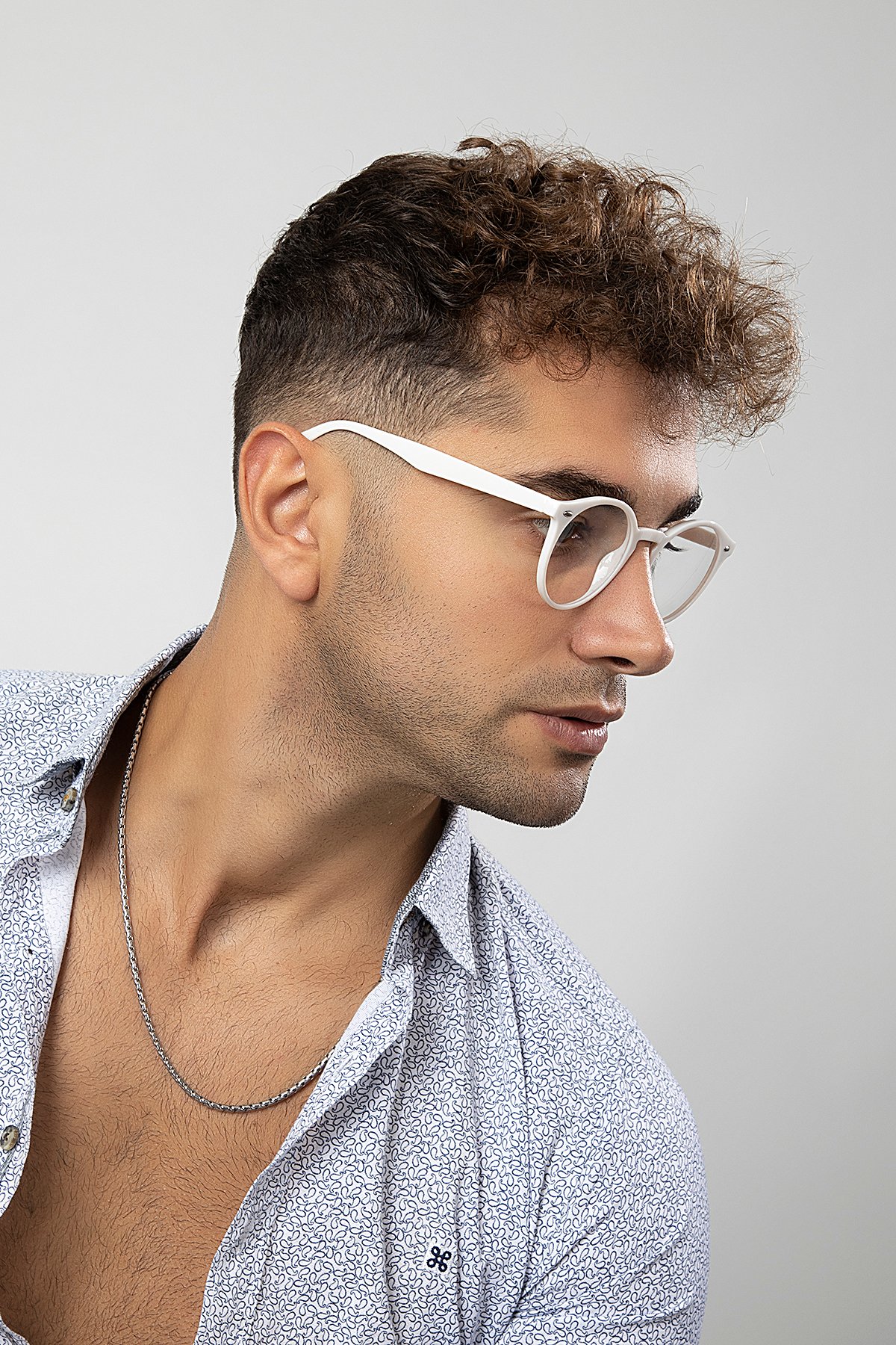 POLO55 Yuvarlak Anahtar Model Erkek B-Block Mavi Işık Korumalı Gözlük