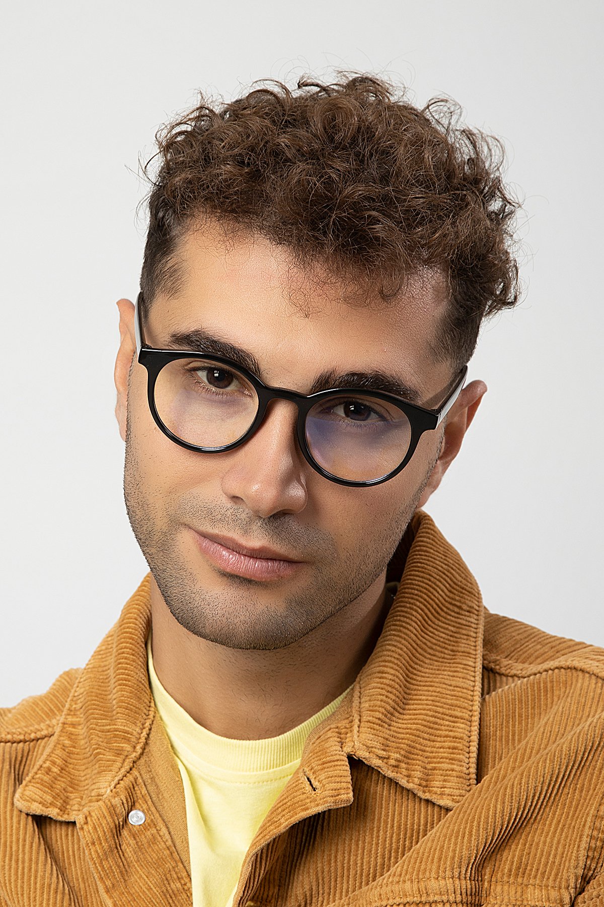 POLO55 Yuvarlak Model Erkek B-block Mavi Işık Korumalı Gözlük