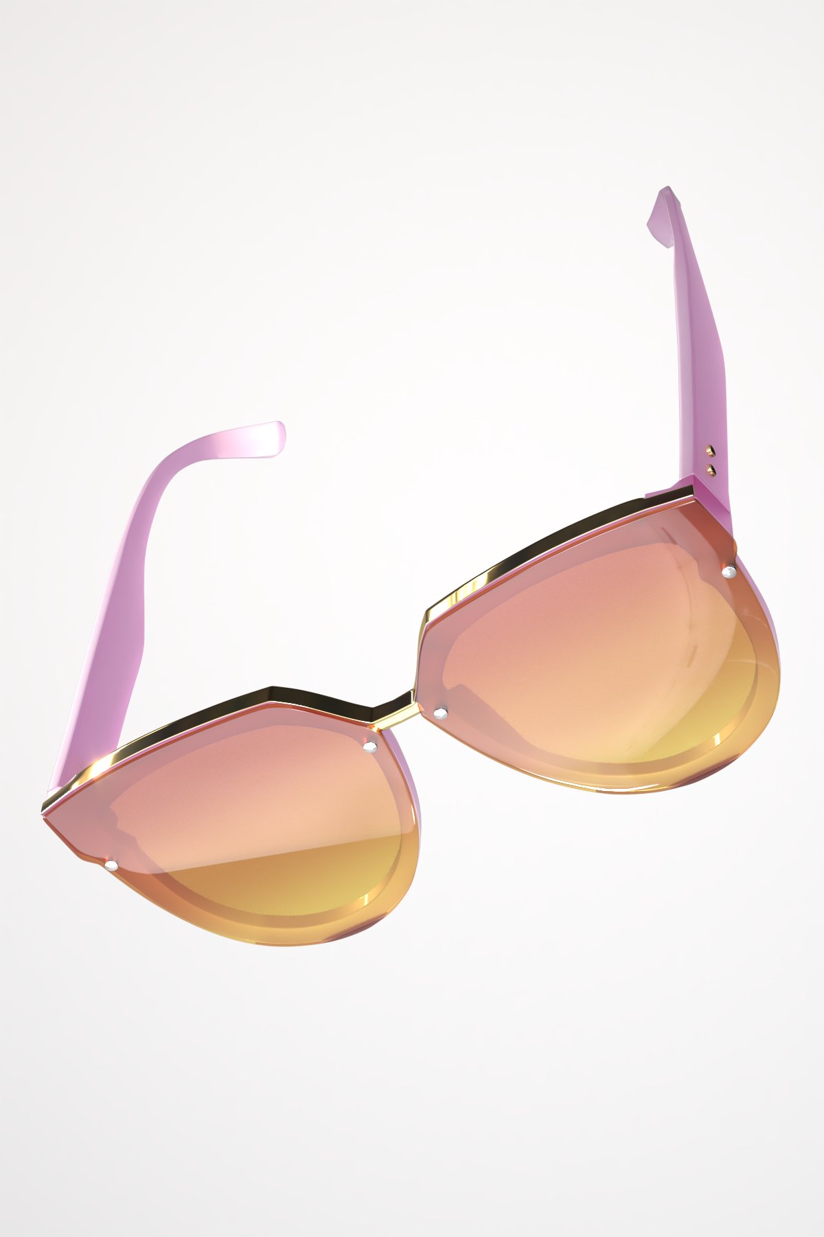 POLO55 ZEY  Pembe Güneş Gözlüğü - Pink Sunglasses