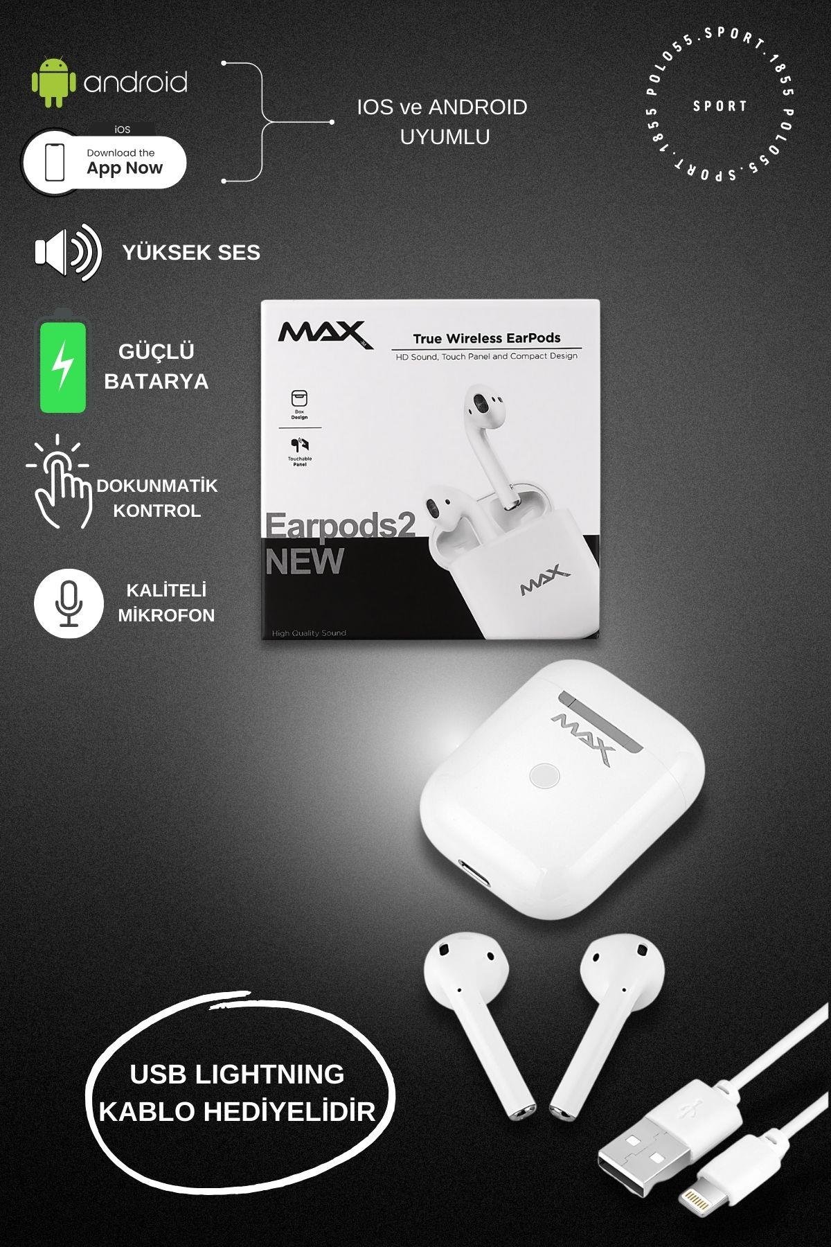 polo55.sport.1855 Airbuds 3/ Pro 3 Bluetooth Kulak İçi Kulaklık Silikon Hediyeli
