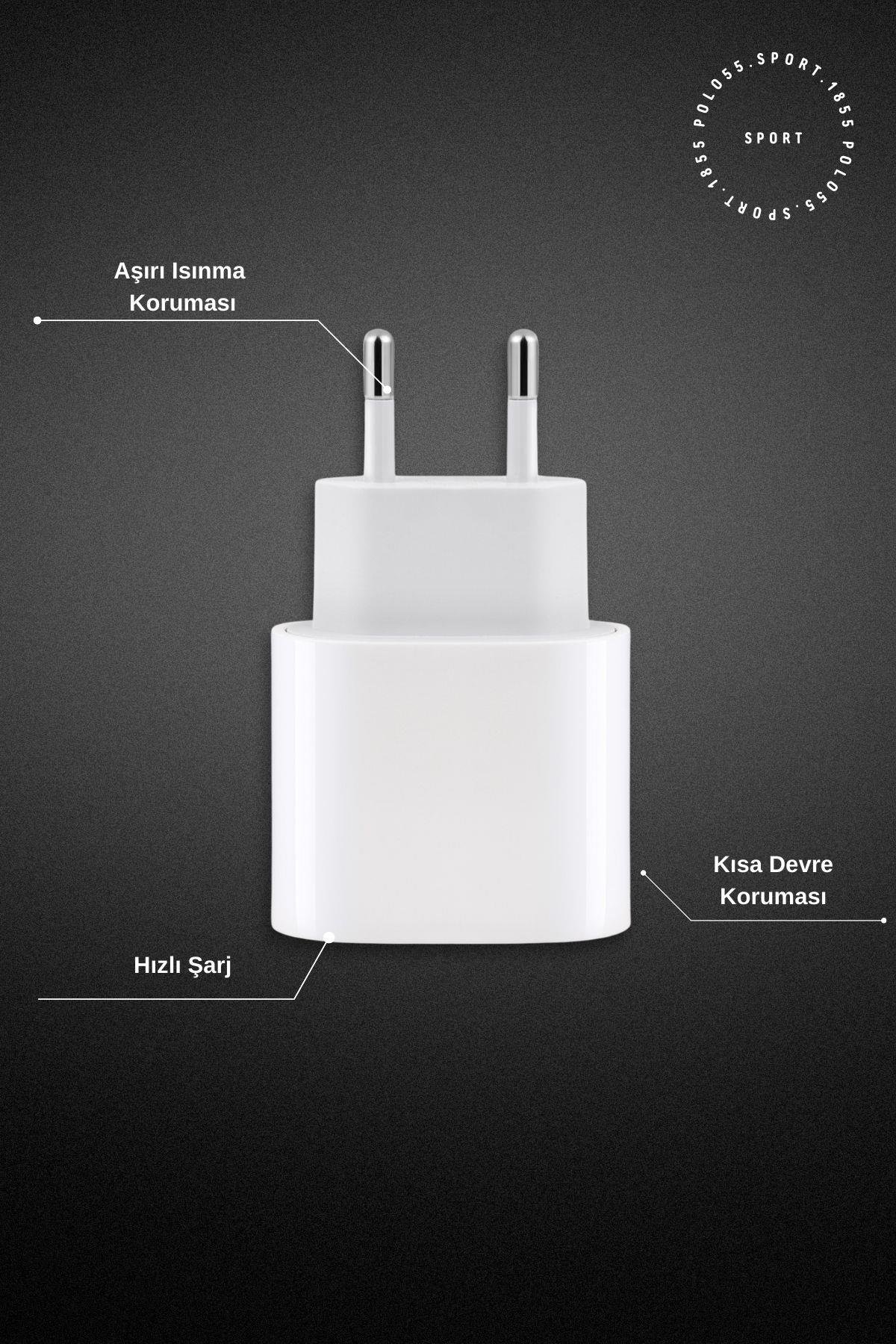 polo55.sport.1855 Typc Girişli 25W Hızlı Adaptör Beyaz