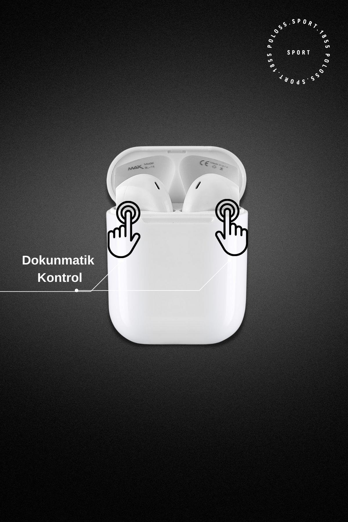 polo55.sport.1855 Airbuds 3/ Pro 3 Bluetooth Kulak İçi Kulaklık Silikon Hediyeli