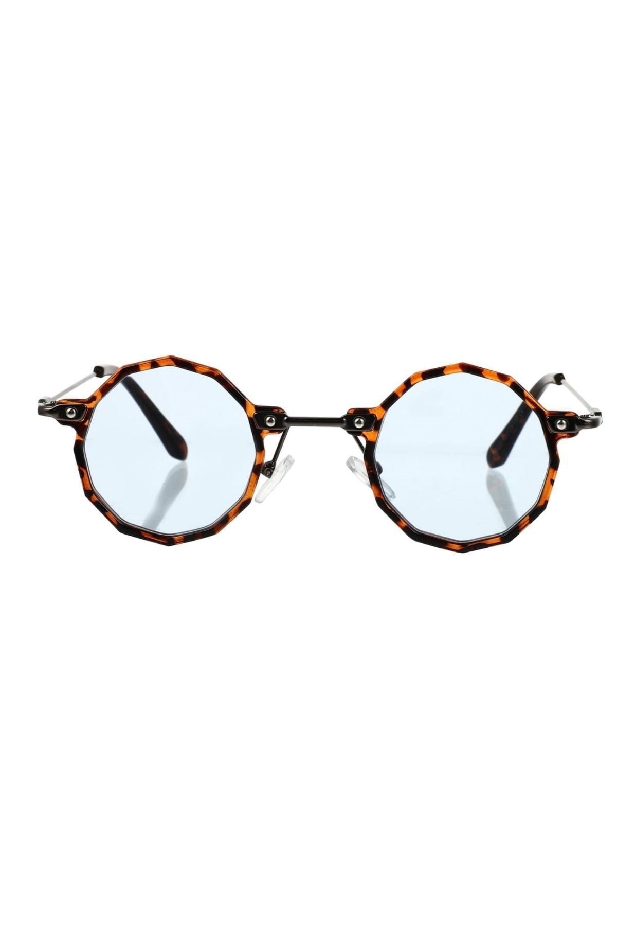 Punk-Retro Poligon Yuvarlak Geometrik Unisex Güneş Gözlüğü