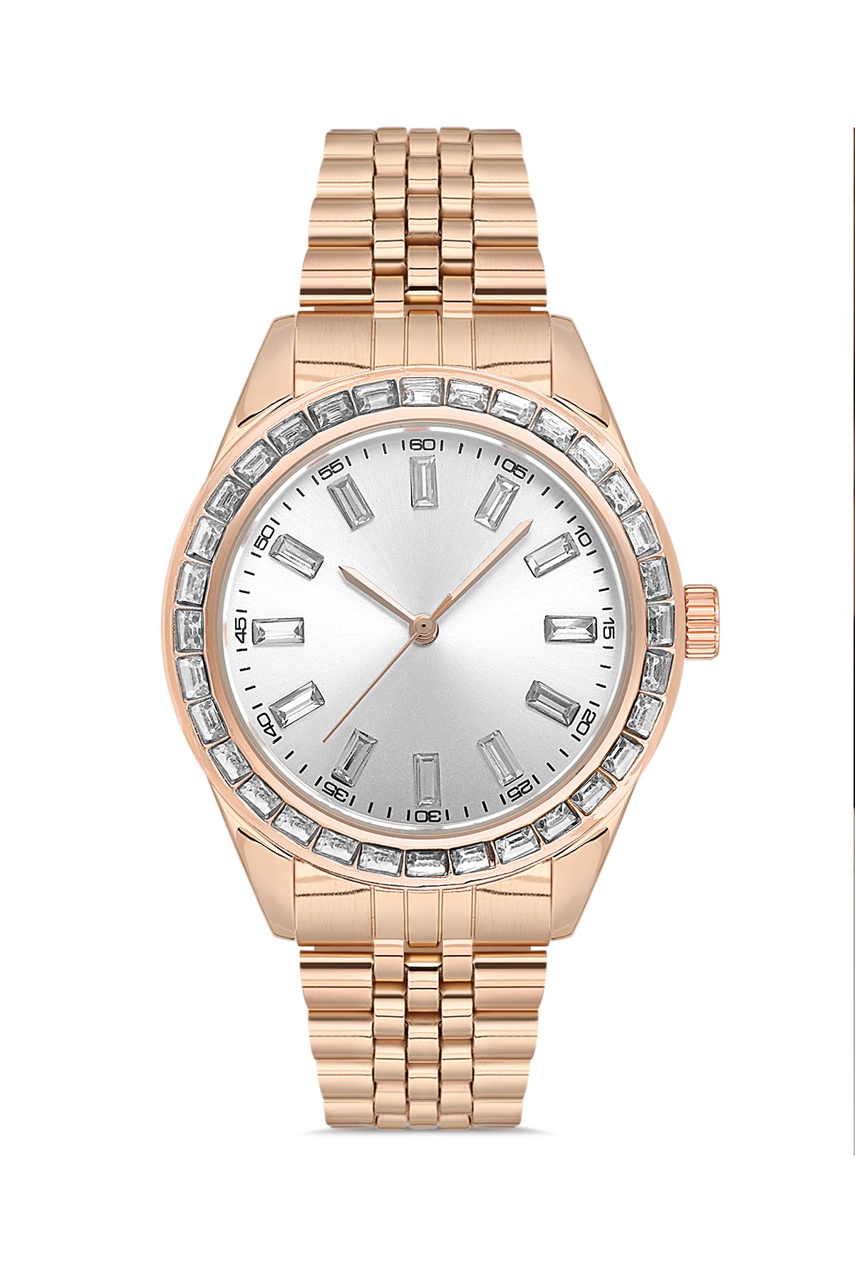 Renkli Tasarım Taşlı Kadın Kol Saati