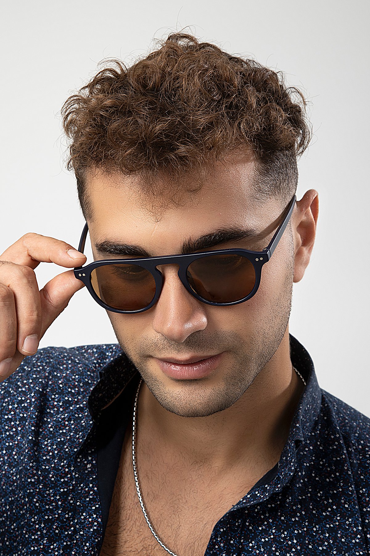 Retro Kare Anahtar Model Erkek Güneş Gözlüğü