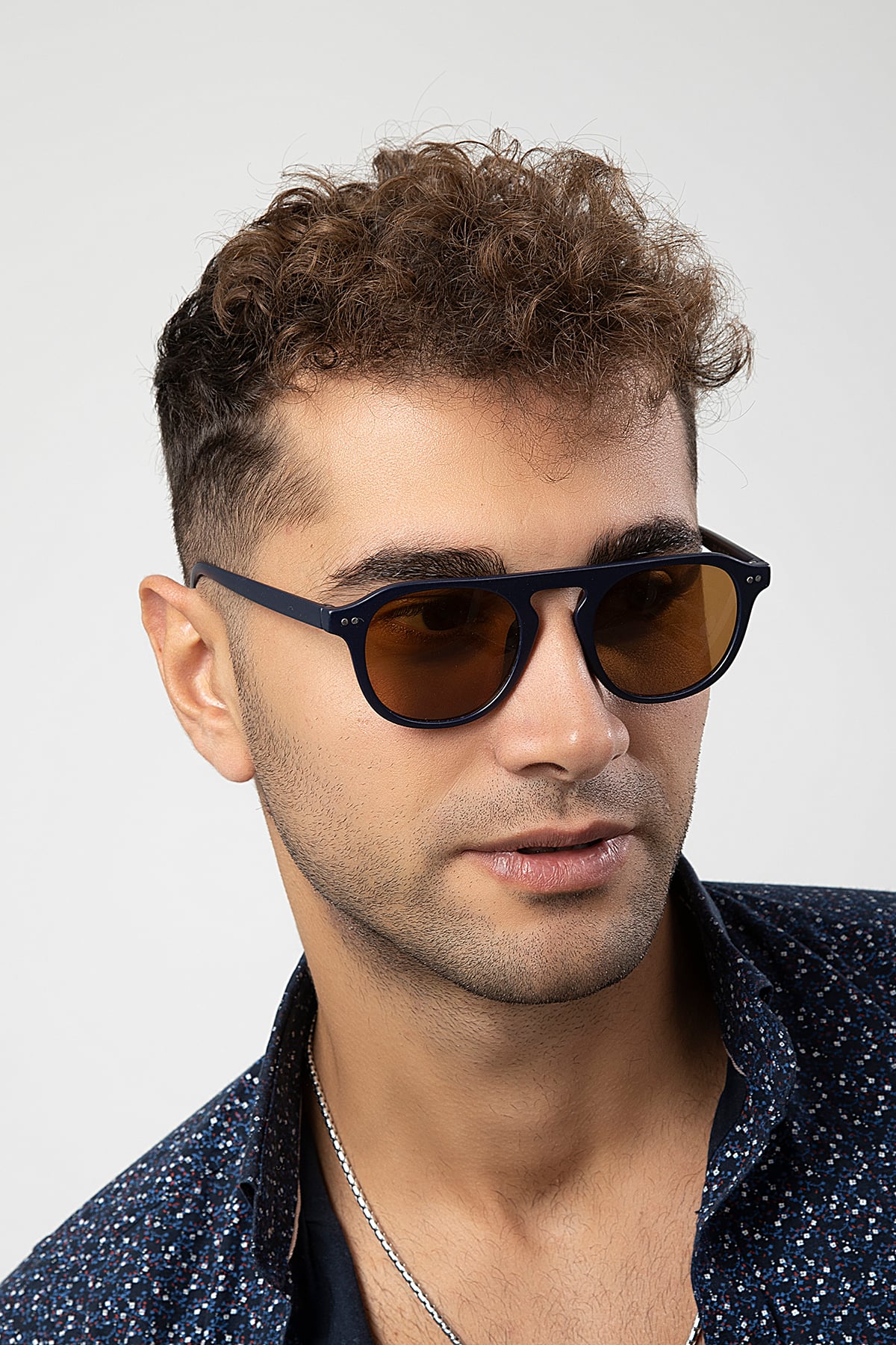 Retro Kare Anahtar Model Erkek Güneş Gözlüğü