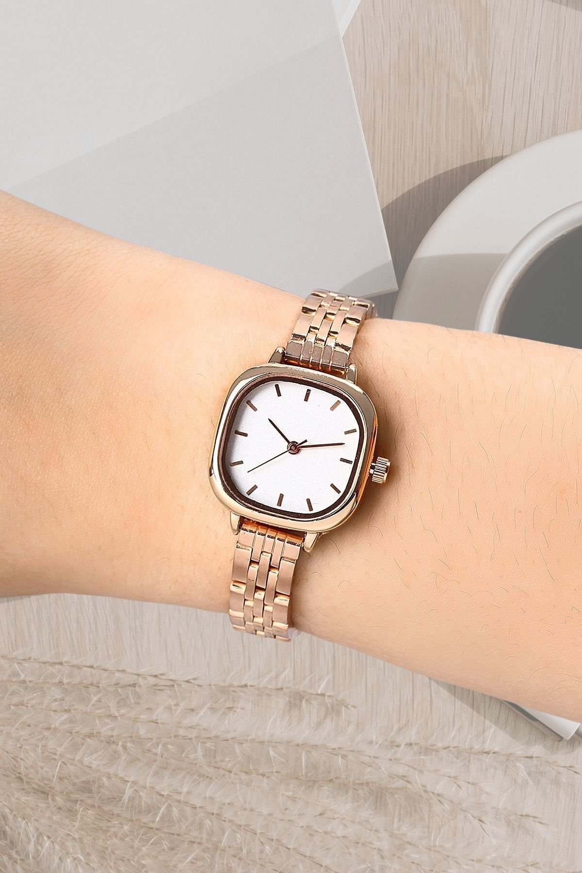 Rose Minimal Metal Kadın Kol Saati