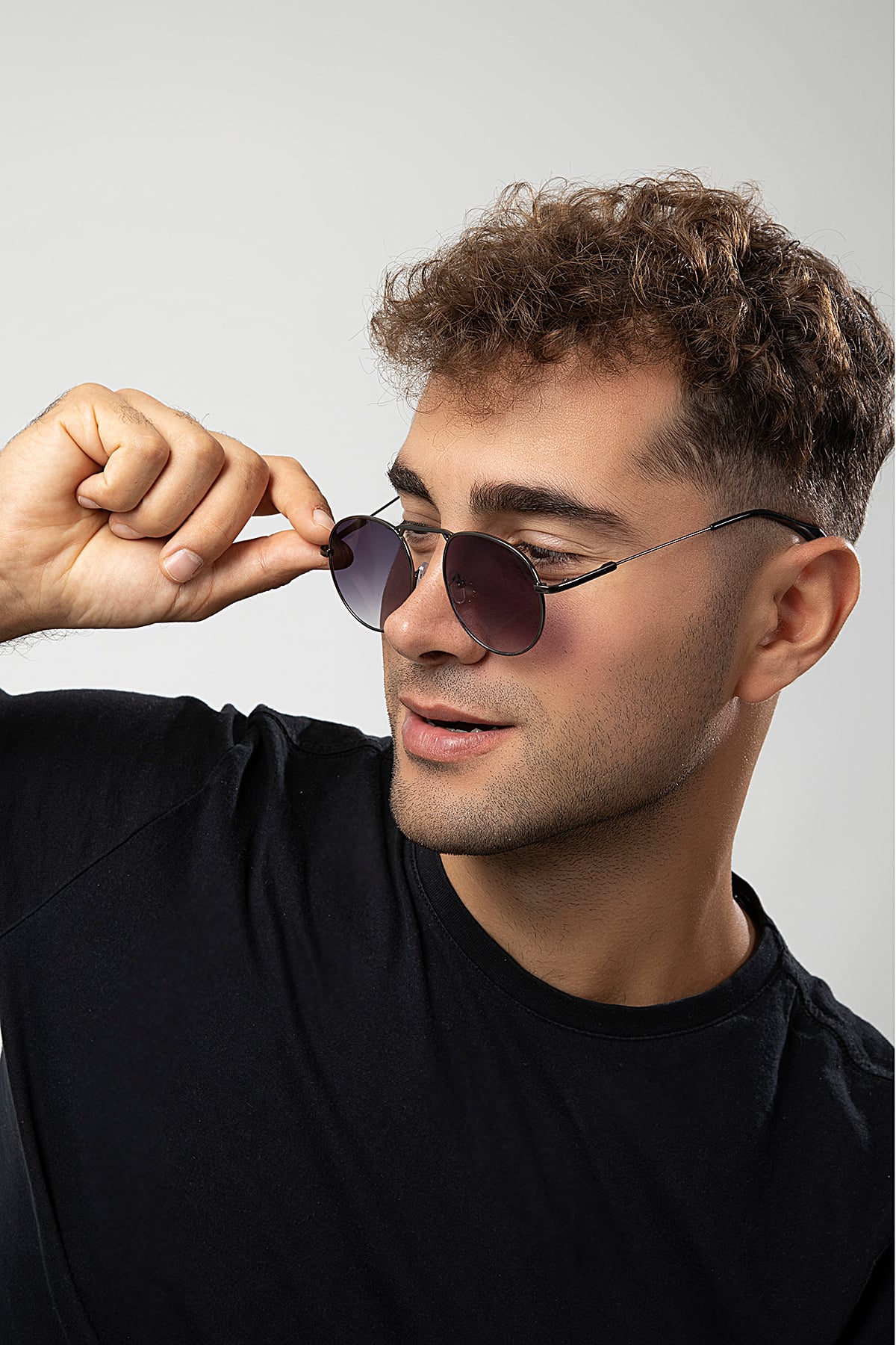 Round Metal Erkek Güneş Gözlüğü