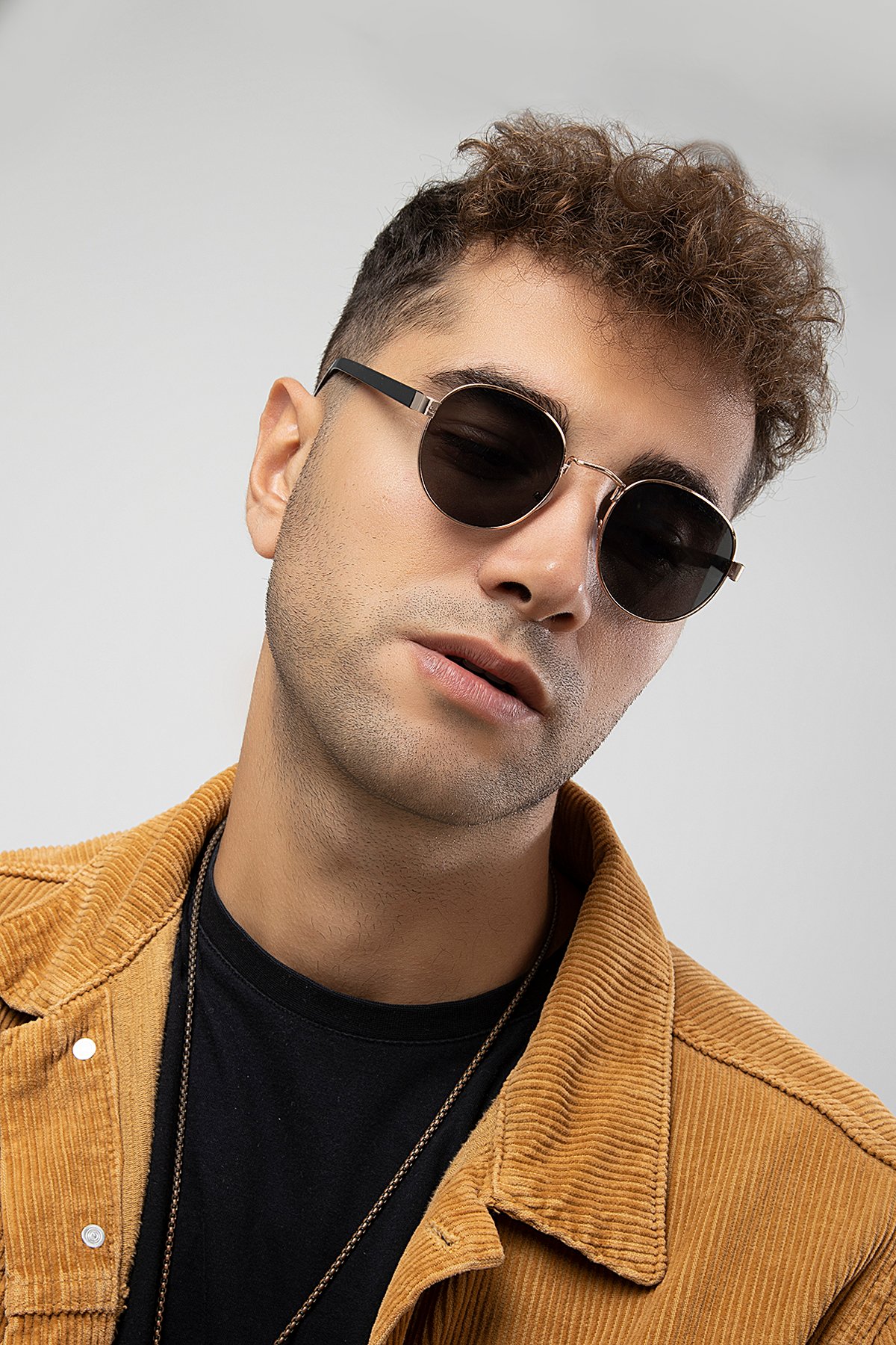 Round Metal Erkek Güneş Gözlüğü