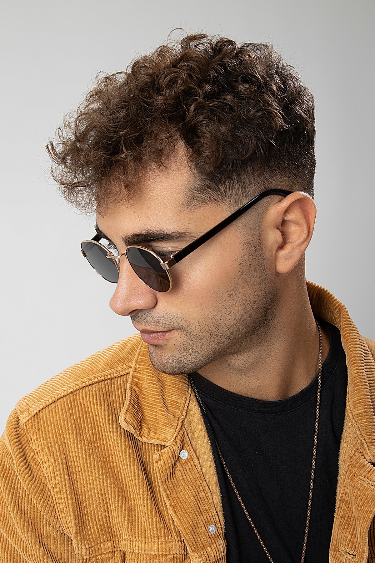 Round Metal Erkek Güneş Gözlüğü