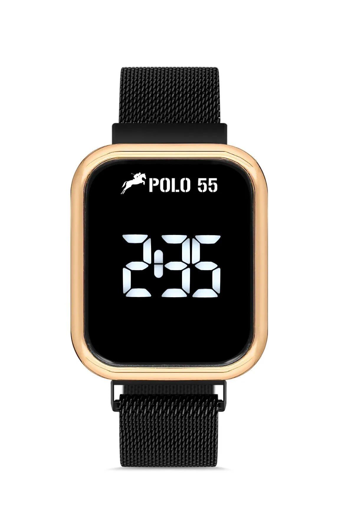 Sevgililer Gününe Özel Pembe Cüzdan, Bileklik ve Dijital Saat Seti