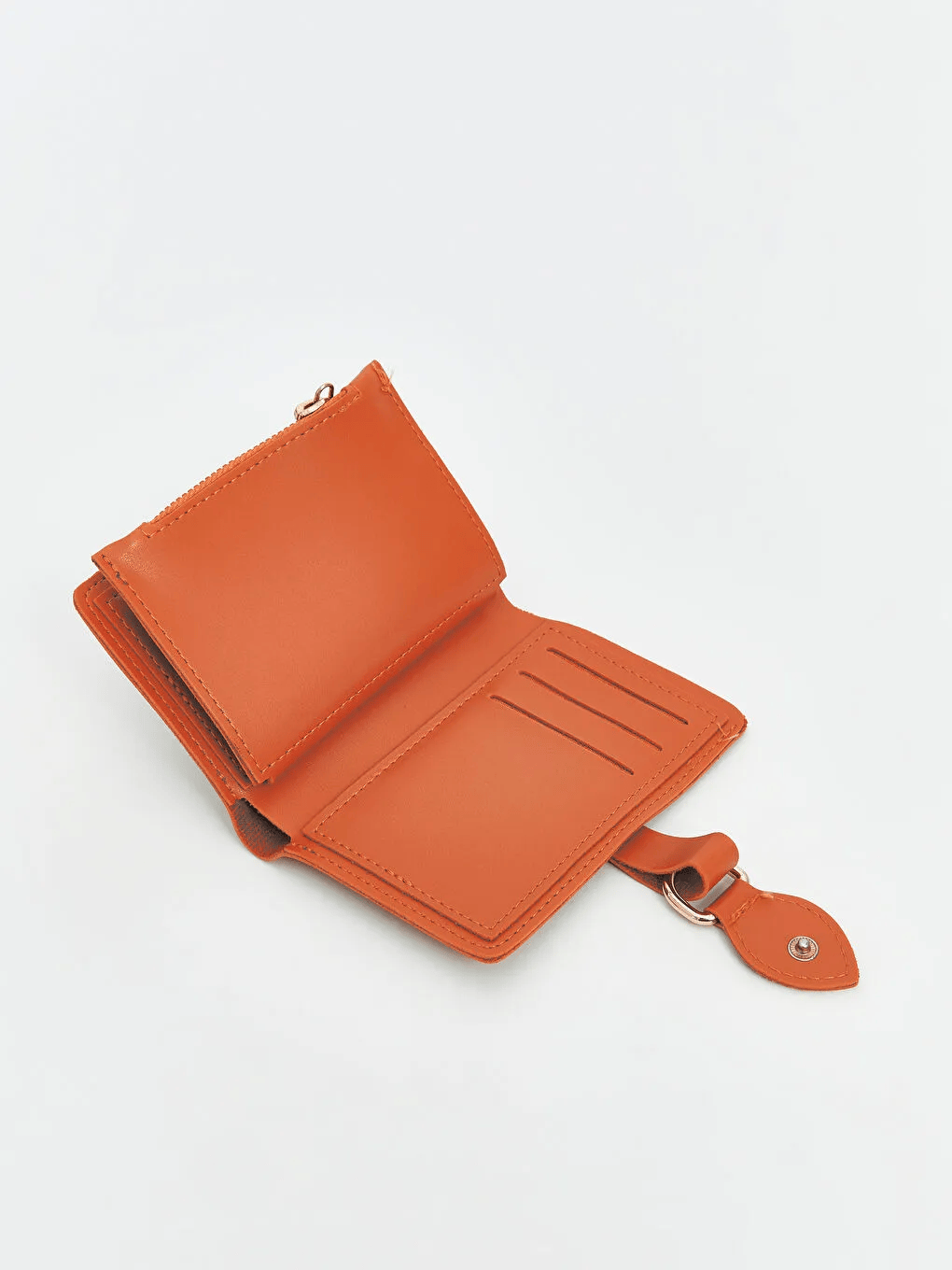 Sevgililer Gününe Özel Turuncu Cüzdan, Bileklik ve Dijital Saat Seti