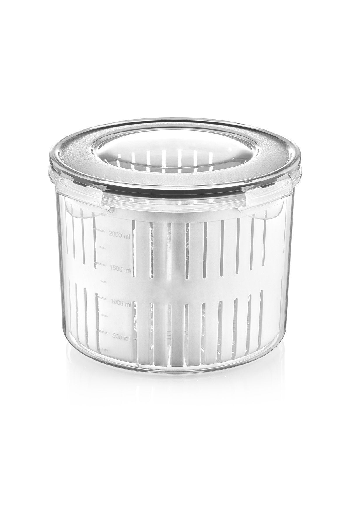 Süzgeçli Plastik Turşuluk-Zeytinlik 2.5 Lt.