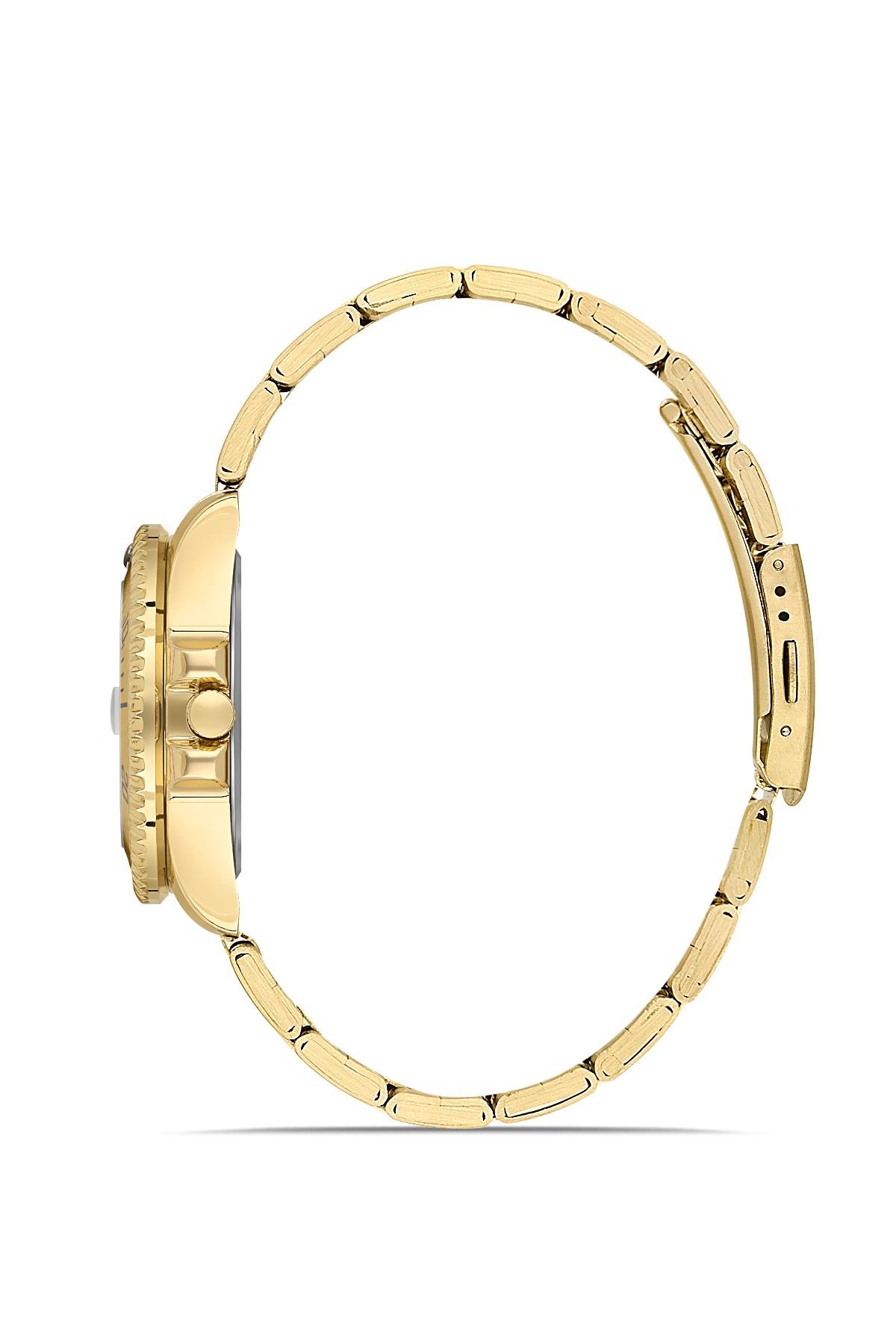 Takvim Göstergeli Zamansız Tasarım Metal Kadın Kol Saati