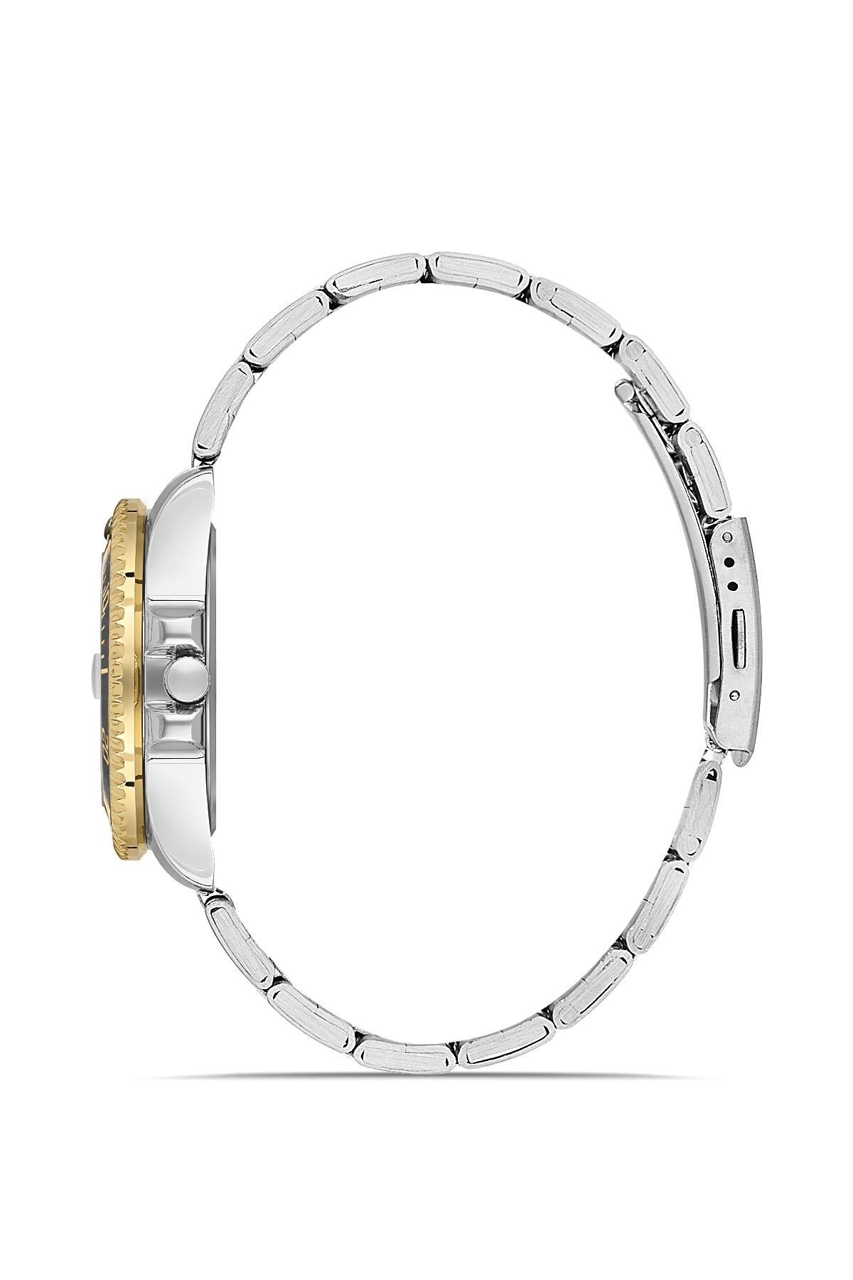 Takvim Göstergeli Zamansız Tasarım Metal Kadın Kol Saati