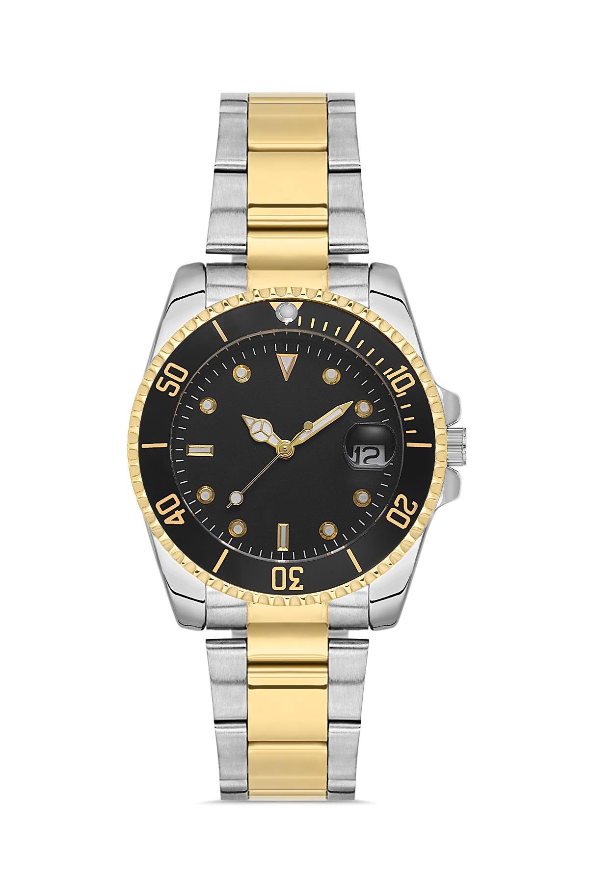 Takvim Göstergeli Zamansız Tasarım Metal Kadın Kol Saati