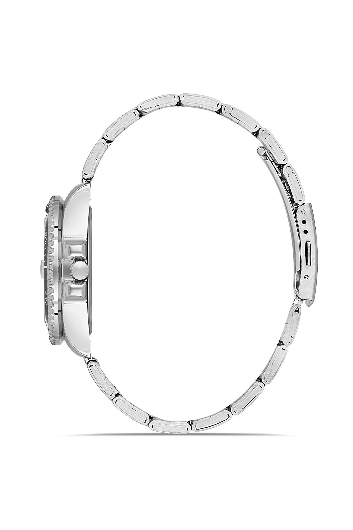 Takvim Göstergeli Zamansız Tasarım Metal Kadın Kol Saati