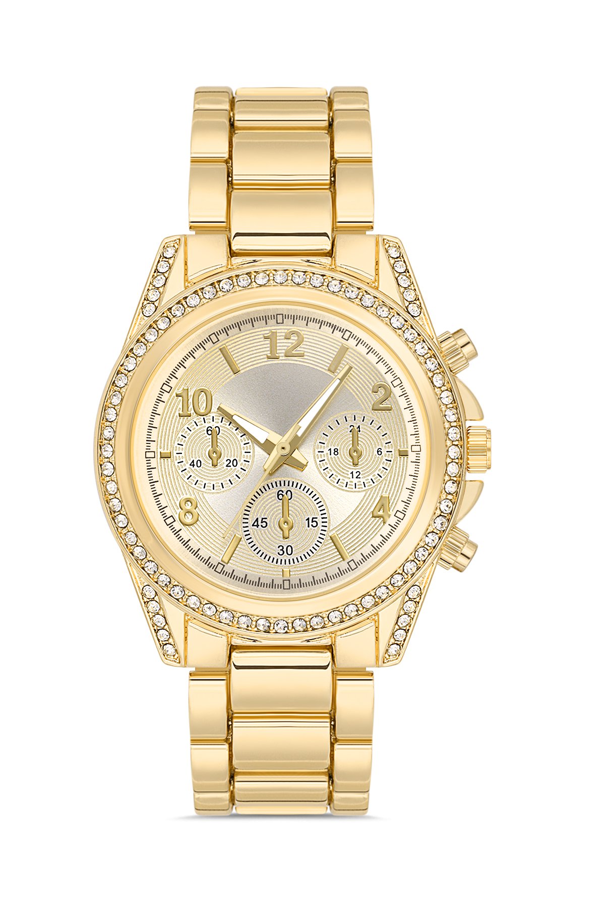 Taşlı Dekoratif Kadran Şık Kadın Kol Saati