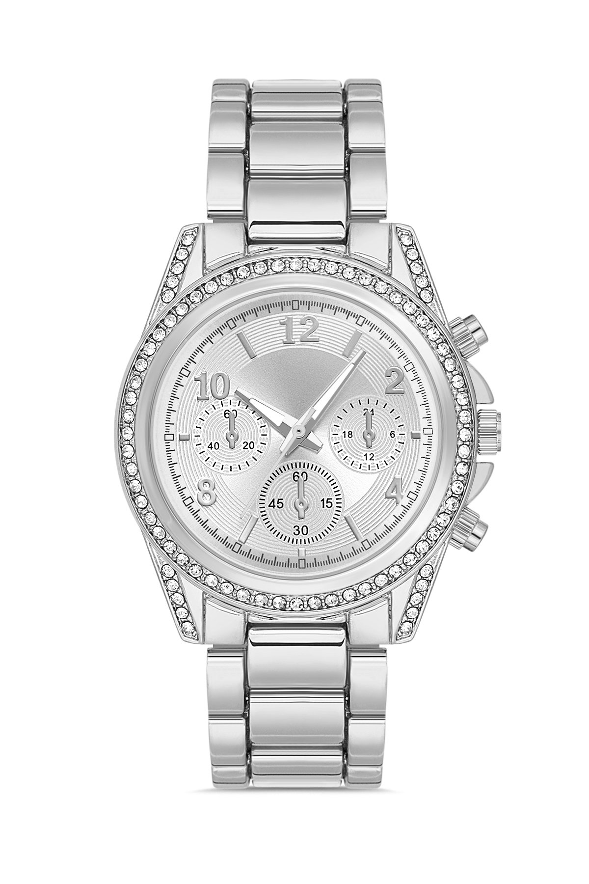 Taşlı Dekoratif Kadran Şık Kadın Kol Saati