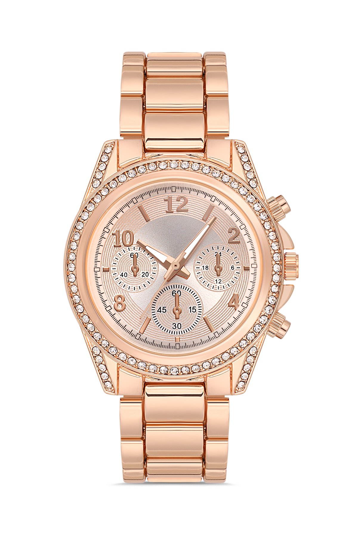 Taşlı Dekoratif Kadran Şık Kadın Kol Saati