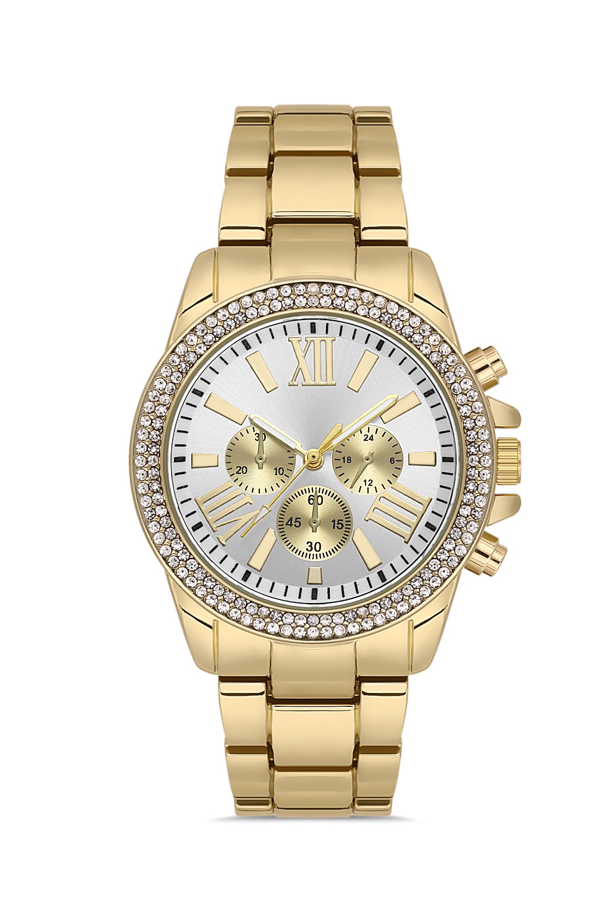 Taşlı Dekoratif Kadran Şık Kadın Kol Saati