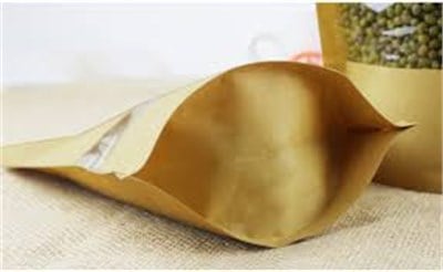 Kraft Malzemeli Pencereli Zipli Doypack poşet-500 gr.
