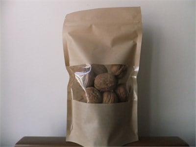 Kraft Malzemeli Pencereli Zipli Doypack poşet-1 000 gr.