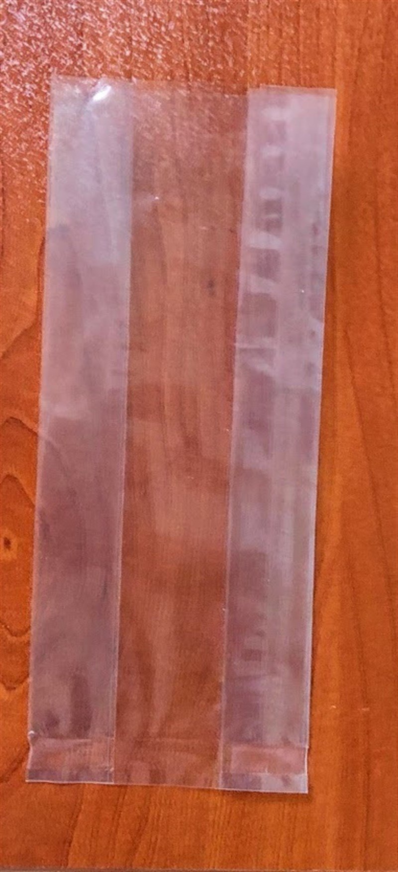 Baskısız düz tabanlı körüklü şeffaf baharat ve çay poşeti en 7.5 x körük 4.5 x boy 18 cm ebadında - kısa küçük boy -1000 adet