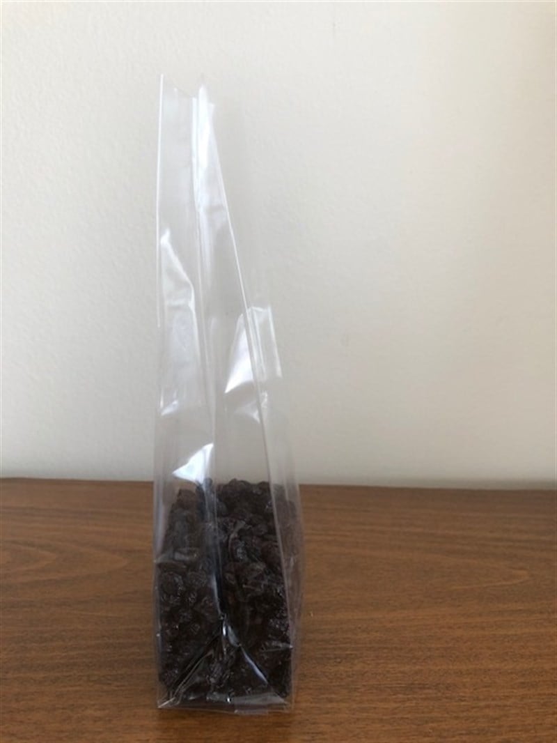 Baskısız düz tabanlı körüklü şeffaf baharat ve çay poşeti-en 10 x körük 7 x boy 35.5 cm ebadında - çok uzun boy-1000 adet
