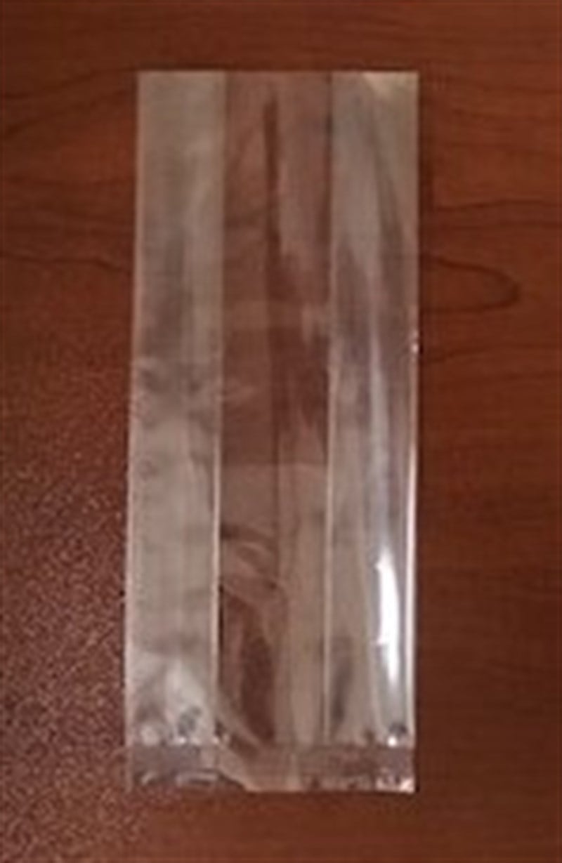 Baskısız düz tabanlı körüklü şeffaf baharat ve çay poşeti  en 7.5 x körük 4.5 x boy 23 cm ebadında -küçük boy -1000 adet