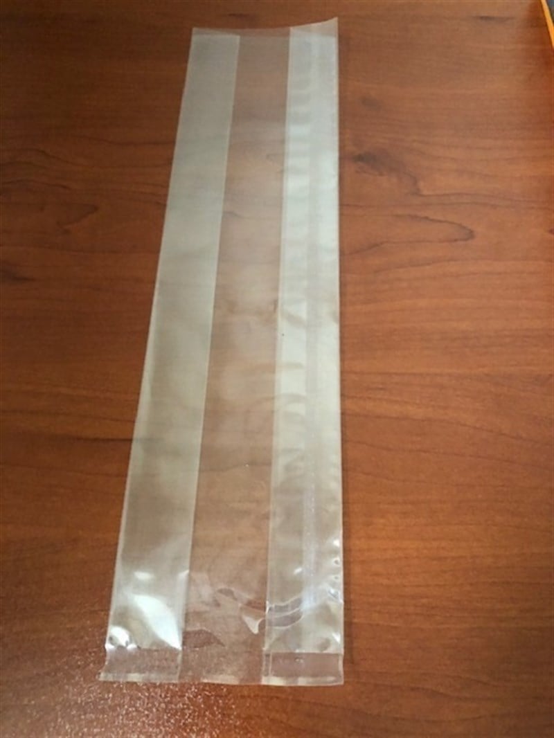 Baskısız düz tabanlı körüklü şeffaf baharat ve çay poşeti-en 10 x körük 7 x boy 35.5 cm ebadında - çok uzun boy-1000 adet