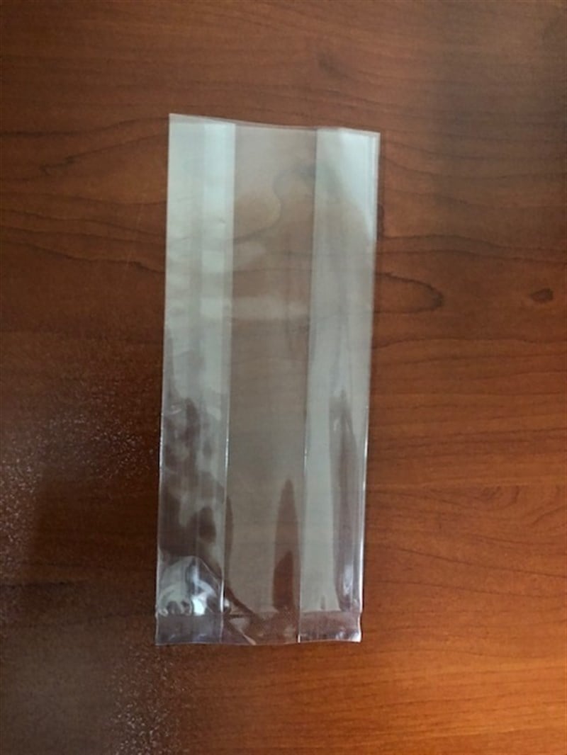 Baskısız düz tabanlı körüklü şeffaf çikolata şekerleme poşeti en 5 x körük 8 x boy 23 cm ebadında geniş küçük boy-1000 adet