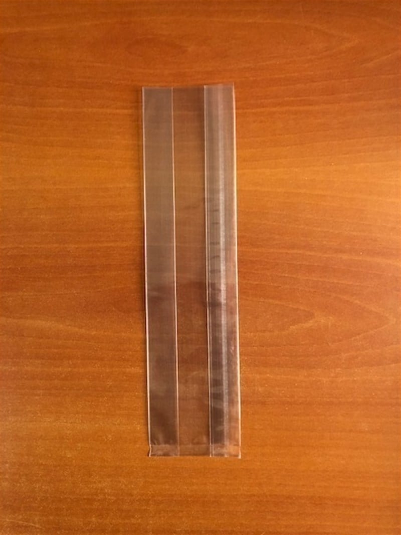 Baskısız düz tabanlı körüklü şeffaf çikolata şekerleme poşeti en 6 x körük 4 x boy 20.5 cm ebadında uzun mini boy-1000 adet