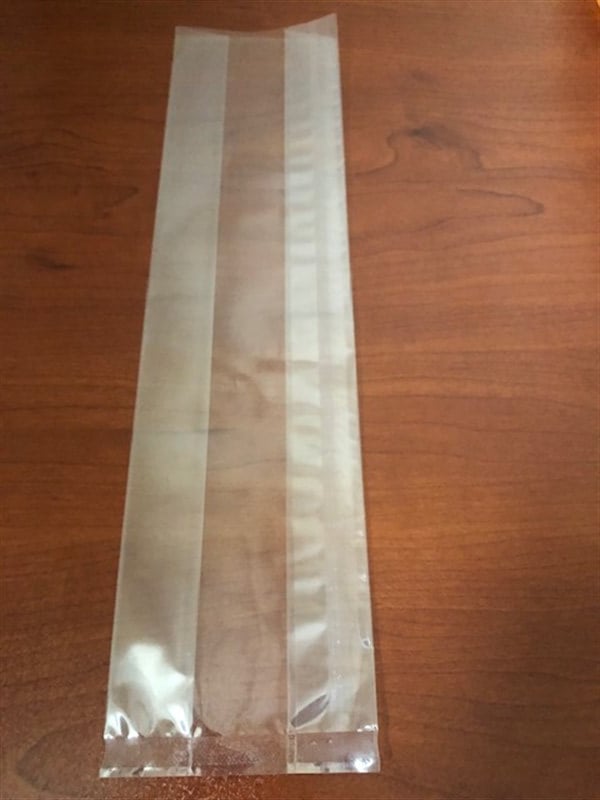 Baskısız düz tabanlı körüklü şeffaf çikolata şekerleme  poşeti en 8 x körük 5 x boy 32 cm ebadında uzun orta boy-1000 adet