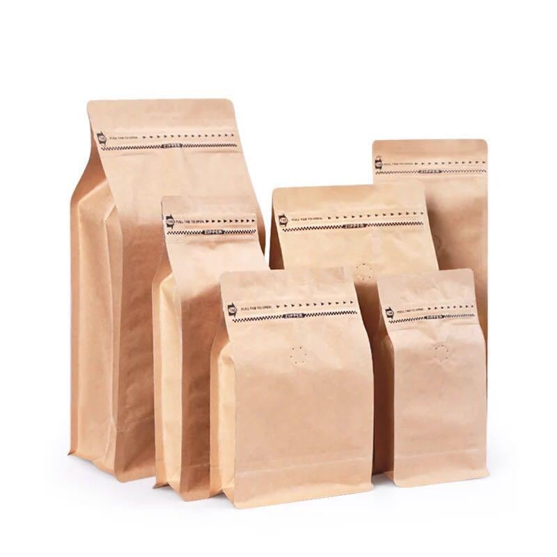 Pocket Kilitli Kraft Metalize Flat Bottom Doypak Poşet 750 gr.-750 Adet 