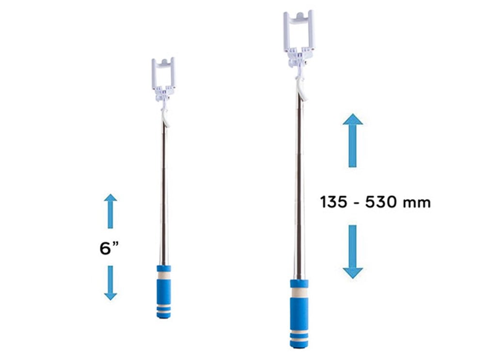 Addison AD-S30 Kablolu Mavi Selfie Çekim Çubuğu